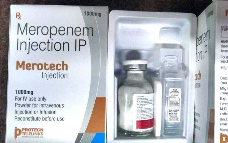 Meropenem Inj IP 1000 Mg Merotech M Care Exports Exporter