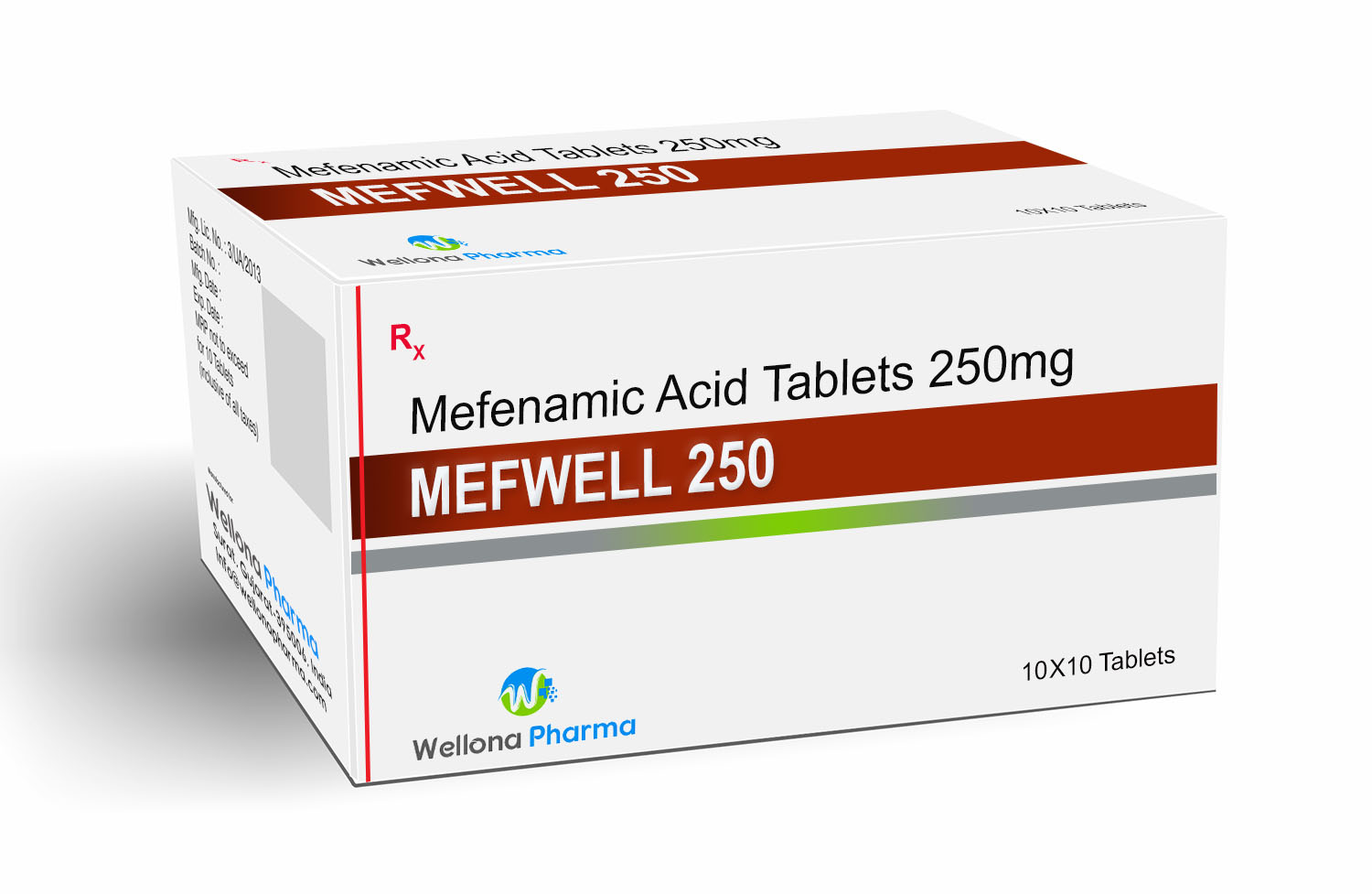 Mefenamic Acid 250mg Tablet Mefwell Mcare Exports Pharma Exporter