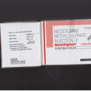 Neostigmine Methylsulphate Injection IP Myostigmin 2.5mg