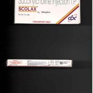 Succinyl Choline Chloride 100m Scolax Injection