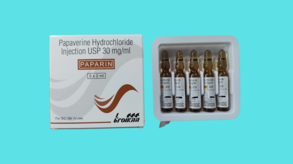 Papaverine Hydrochloride Injection Paparin 30mg