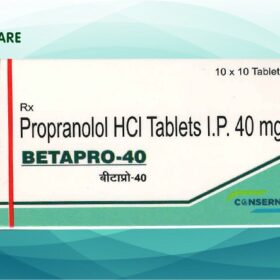 Propanolol 40mg Tablet 