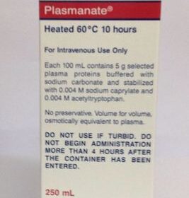 plasmanate 250ml Injection