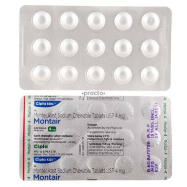 Montair 4 mg Chewable Tablet