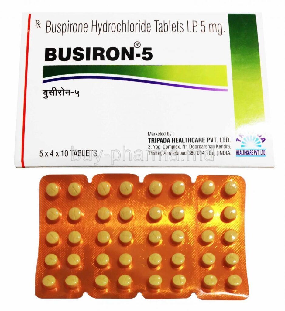 Buspirone Busiron 5 Tablet Exporter Supplier Distributor