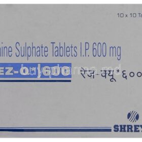 Quinine 300 mg Rez Q Tablet is an antiparasitic medicine, used for the treatment of malaria. It may also be used to treat and prevent nighttime leg cramps.