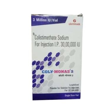 Colistimethate Sodium 3Million IU Coly-Monas