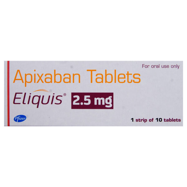 Apixaban 2.5mg Eliquis Tablet