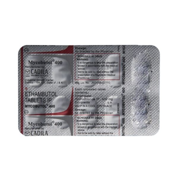 Ethambutol 400mg Capsule | M Care Exports | Exporter | Wholesaler