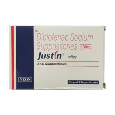 Diclofenac Justin 100 Suppository