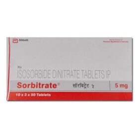 Isosorbide dinitrate 5 mg Sorbitrate Tablet