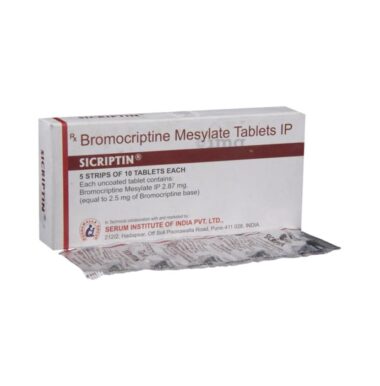 Bromocriptine 2.5mg Sicriptin Tablet