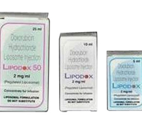 Doxorubicin Liposomal 2mg/ml Lipodox 50mg Injection