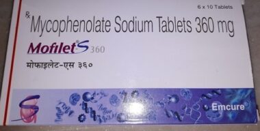 Mycophenolate mofetil 180mg Mofilet S Tablet