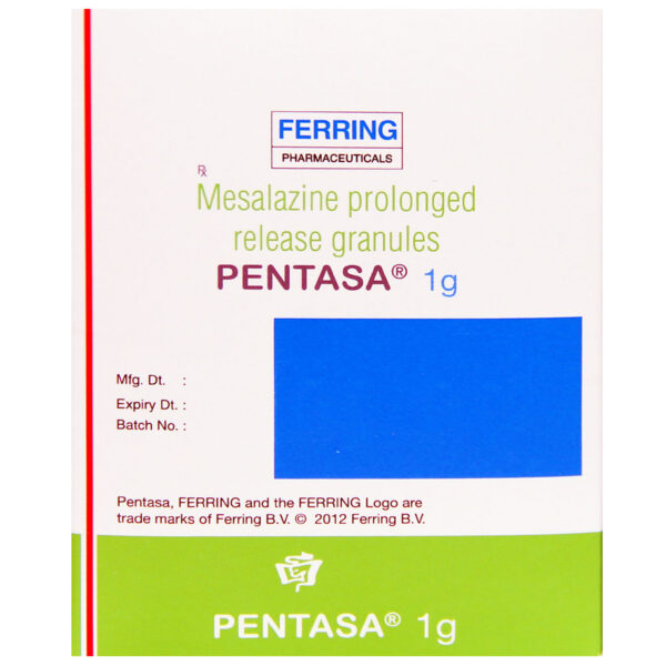 Mesalazine 1gm Pentasa Prolonged Release Granules