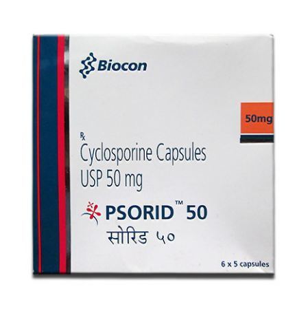 Ciclosporin 50mg Psorid Capsule