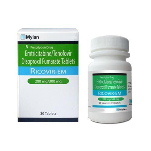 Ricovir EM 200 mg/300 mg Tablet