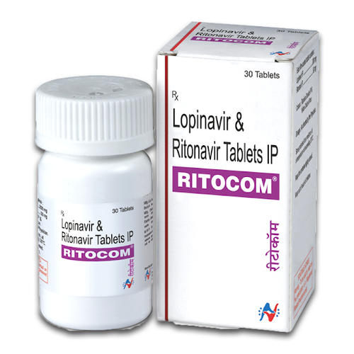 Ritonavir 50mg + Lopinavir 200mg Ritocom Tablet