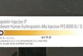 Recombinant Human Erythropoietin Alfa 6000IU Rpo Injection