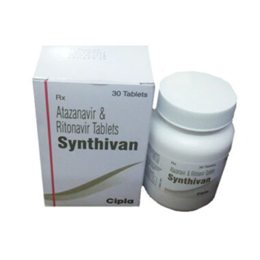 Atazanavir 300mg + Ritonavir 100mg Synthivan Tablet