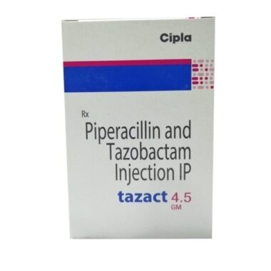 Piperacillin (4000mg) + Tazobactum 500mg Tazact Injection