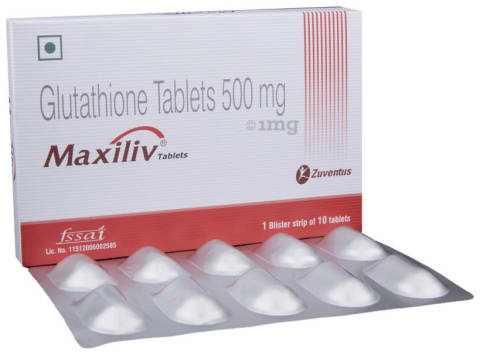 Glutathione 500mg Maxiliv Tablet