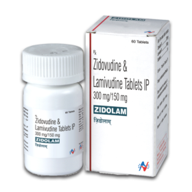 Lamivudine 150mg + Zidovudine 300mg Zidolam Tablet