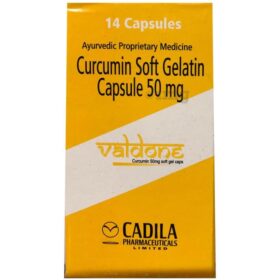 Valdone Curcumin 50mg Soft Gelatin Capsule