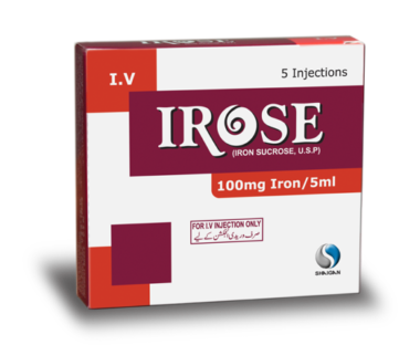 Iron Sucrose 100mg Irose Injection