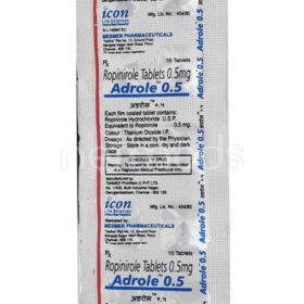 Ropinirole 0.5mg Adrole Tablet