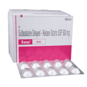 sulfasalazine 500 mg Saaz DR tab