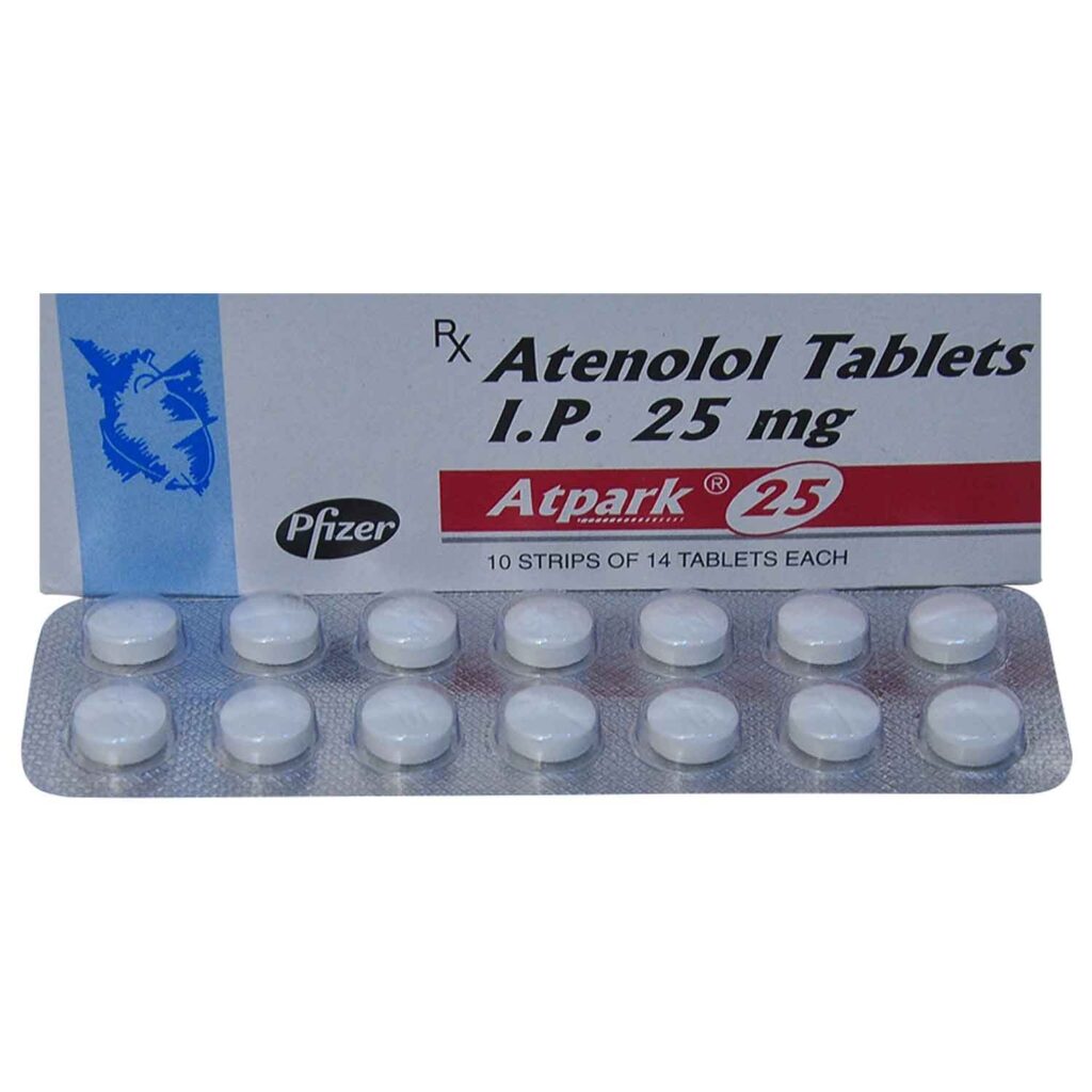 Atenolol 25mg Mcare Exports Pharmaceutical Exporters   Atpark 25mg Tablet 1 1024x1024 