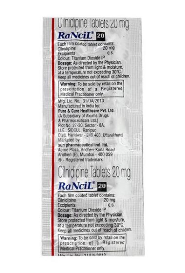 Rancil 20mg tablet