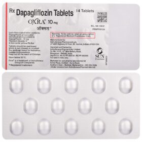 Dapagliflozin Tablet 10mg is prescribed alone or in combination with other medicines to treat type 2 diabetes mellitus. It helps control the high blood sugar levels seen in diabetes.