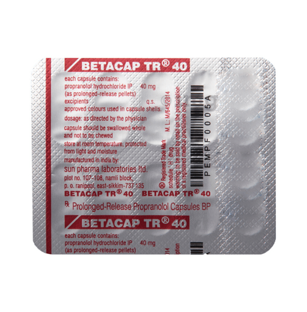 Betacap tr 40mg tablet
