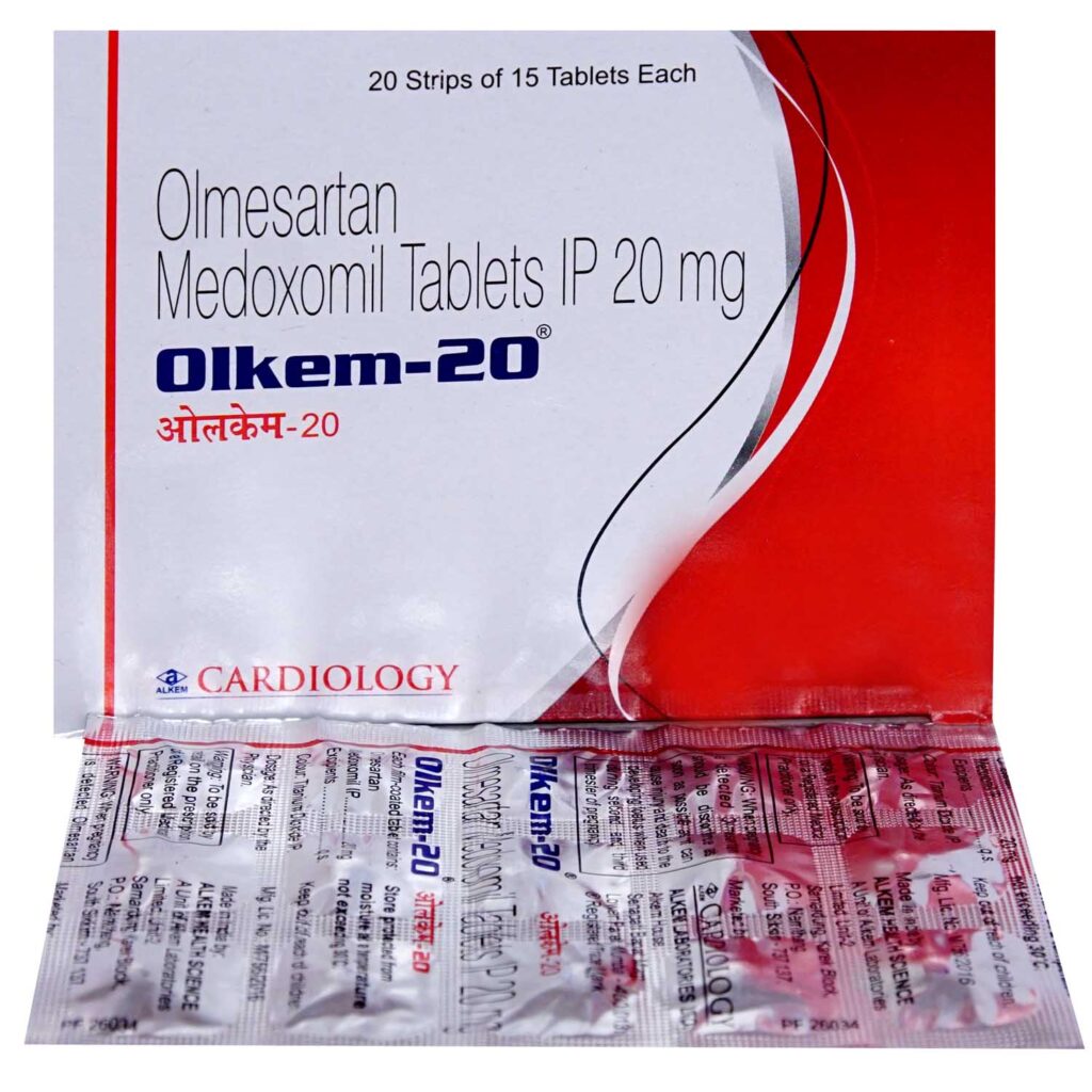 Olmesartan 20mg Tablet Olkem Mcare exports | pharma exporter