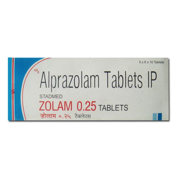 Alprazolam 0.25mg tablets