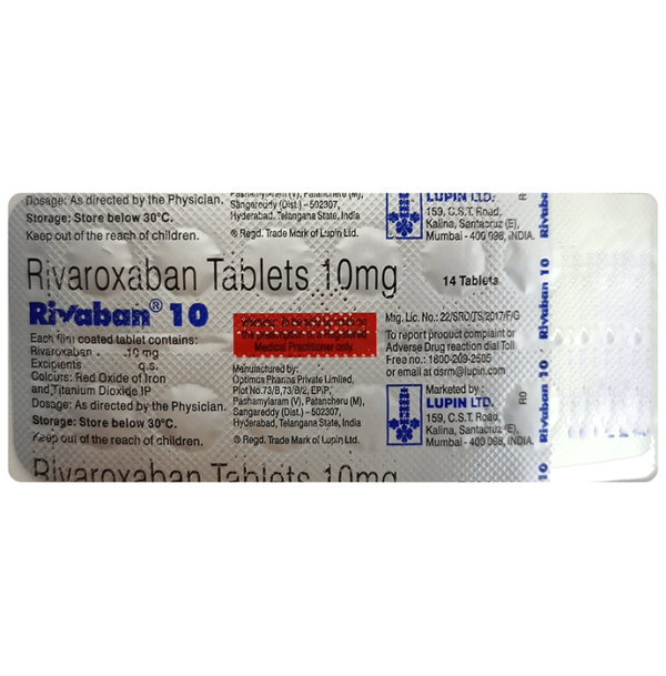 Rivaban 10mg tablet