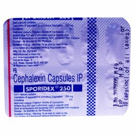 Cefalexin 250mg Sporidex