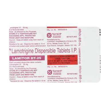 Lamitor DT 25mg Tablet