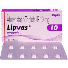 Lipvas 10mg Tablet