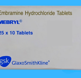 Embramine 25mg Mebryl Tablet