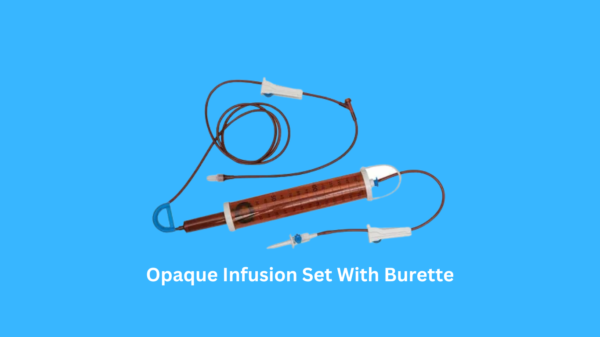 Opaque Infusion Set With Burette